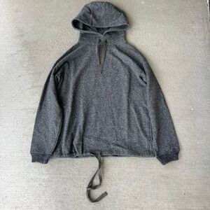 Maiden Noir Men's Wool Cotton Hooded Pullover Hoodie Gray Size S Streetwear